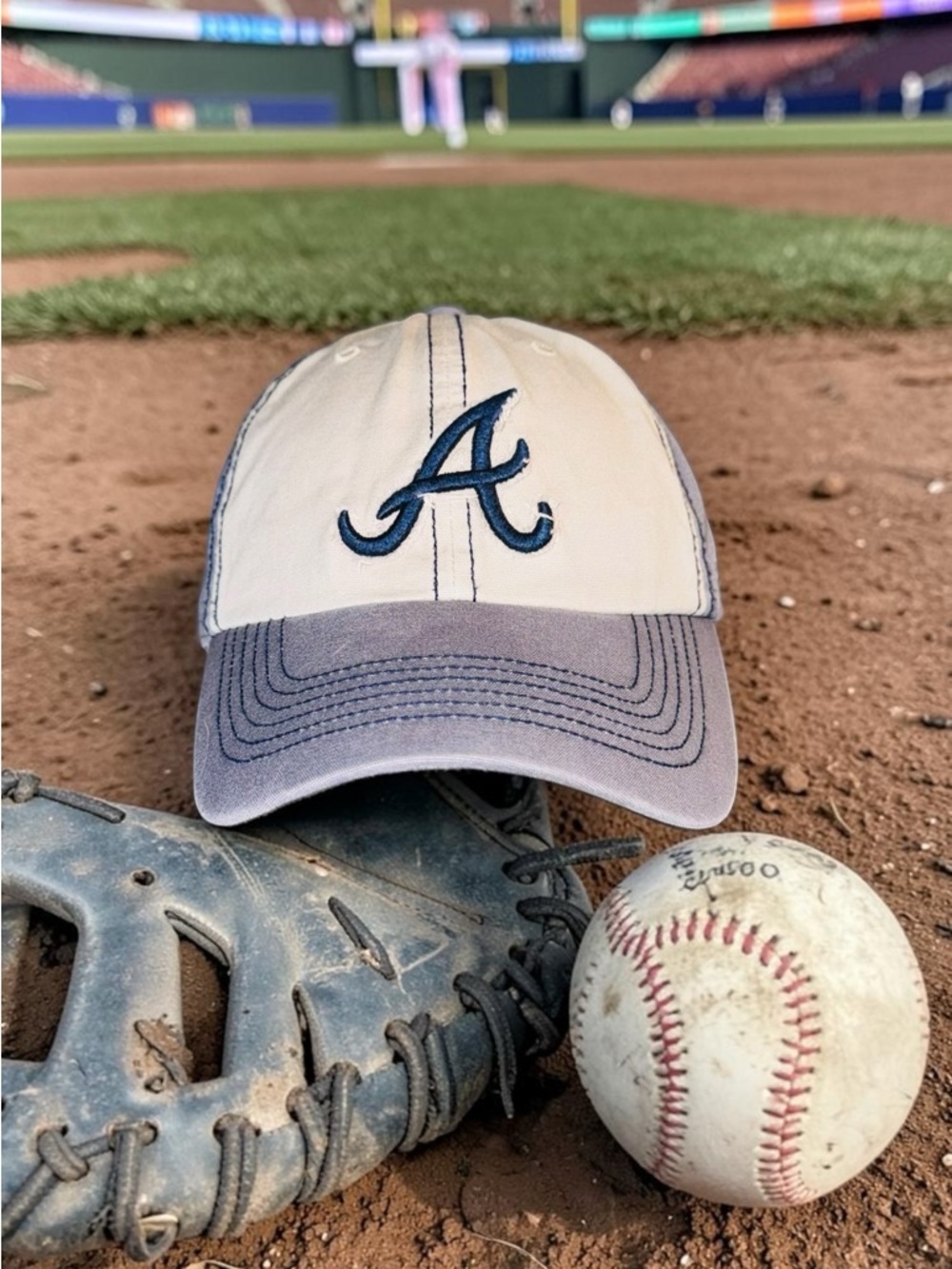 '47 Vintage MLB Faded  Atlanta Braves Trucker Adjustable Baseball Cap